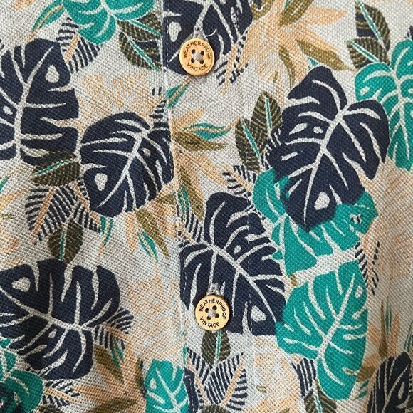 WEATHERPROOF VINTAGE Mens Blue Short Sleeve Button Down Shirt XL - Picture 6 of 7